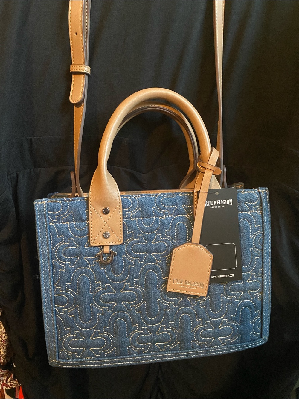True Religion denim crossbody